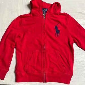 Polo Ralph Lauren boys zippered hoodie size 6